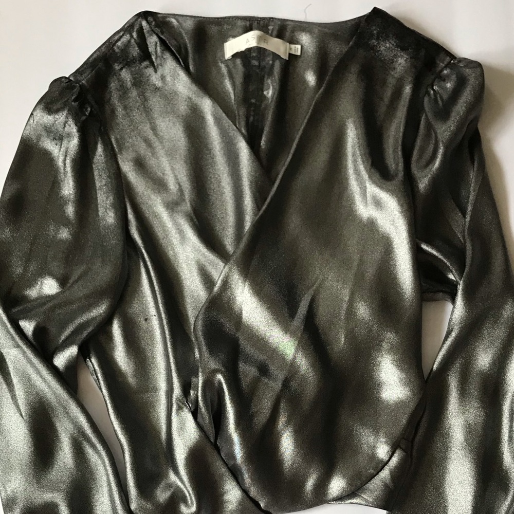 Metallic statement crop top